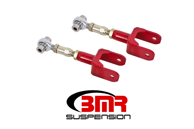 Ford Mustang Control Arms - Upper - BMR Suspension - On-Car Adjustable Rod Ends - Red - `79-`04 Ford Mustang Control Arms - Upper - BMR Suspension - On-Car Adjustable Rod Ends - Red - `79-`04